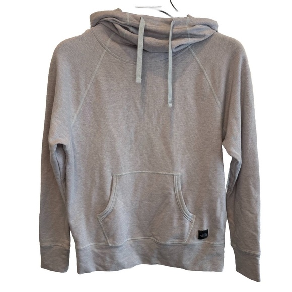 The North Face Tops - The North Face Terry Hoodie Womens XS Gray Pullover Kangaroo Pocket Logo